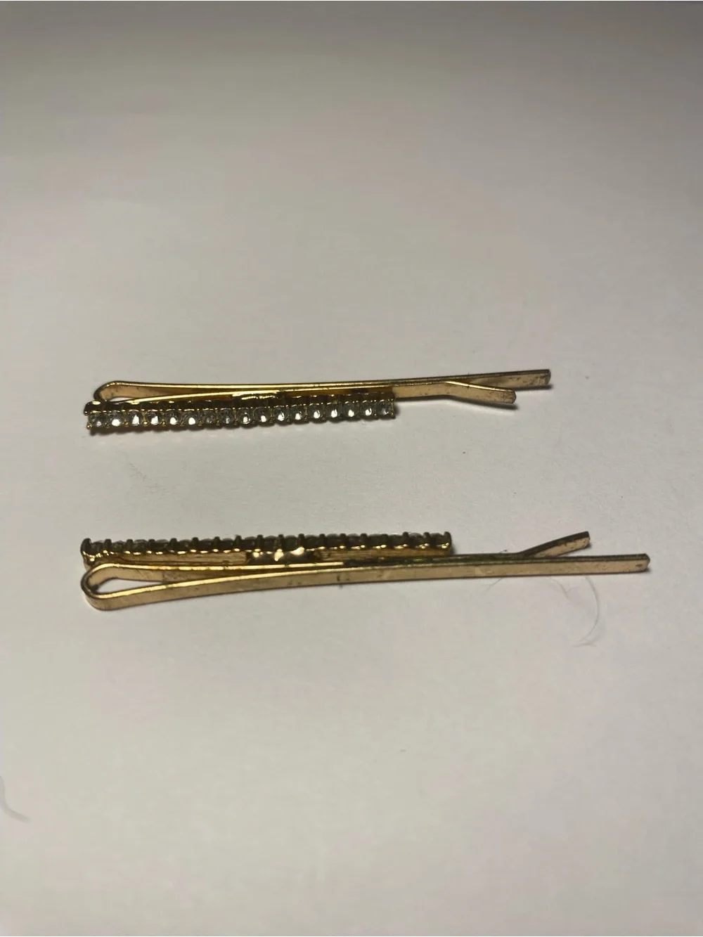 Gold Crystal Accent Bobby Pins - Women Hair
